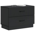 Armadio da Notte Nero 62 x 34,5 x 44,5 cm Legno ingegnerizzato