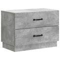 Armadio da Notte Grigio Cemento 62 x 34,5 x 44,5 cm