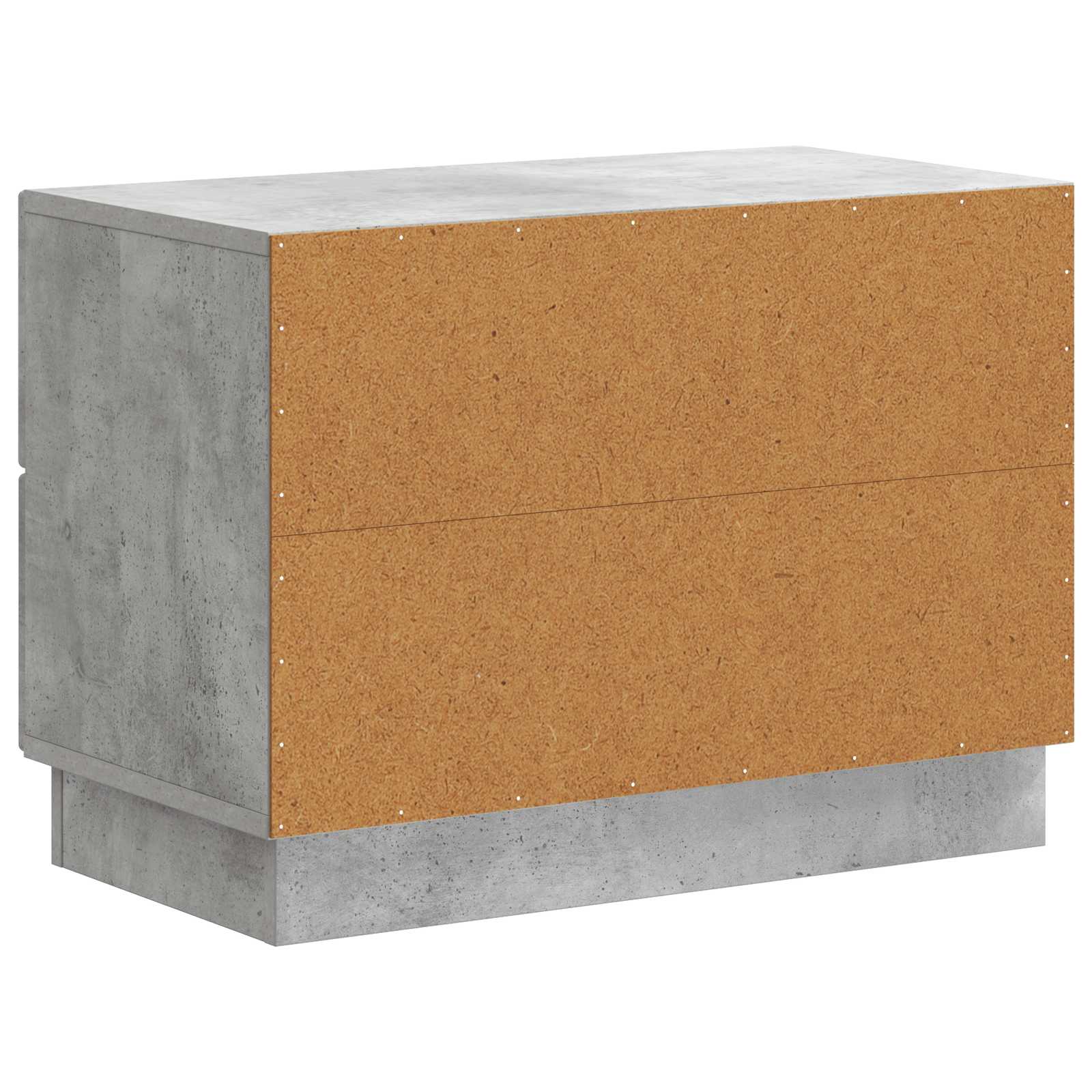 Armadio da Notte Grigio Cemento 62 x 34,5 x 44,5 cm