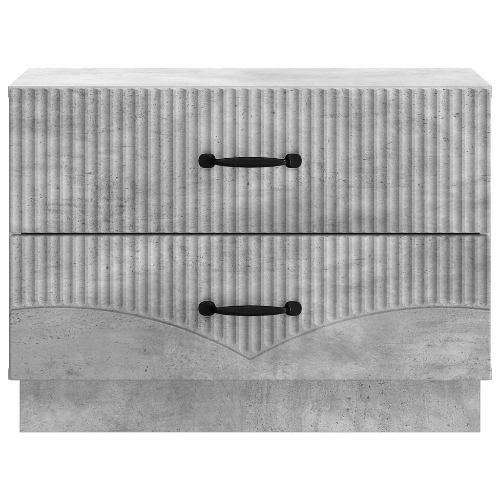 Armadio da Notte Grigio Cemento 62 x 34,5 x 44,5 cm