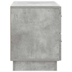 Armadio da Notte Grigio Cemento 62 x 34,5 x 44,5 cm