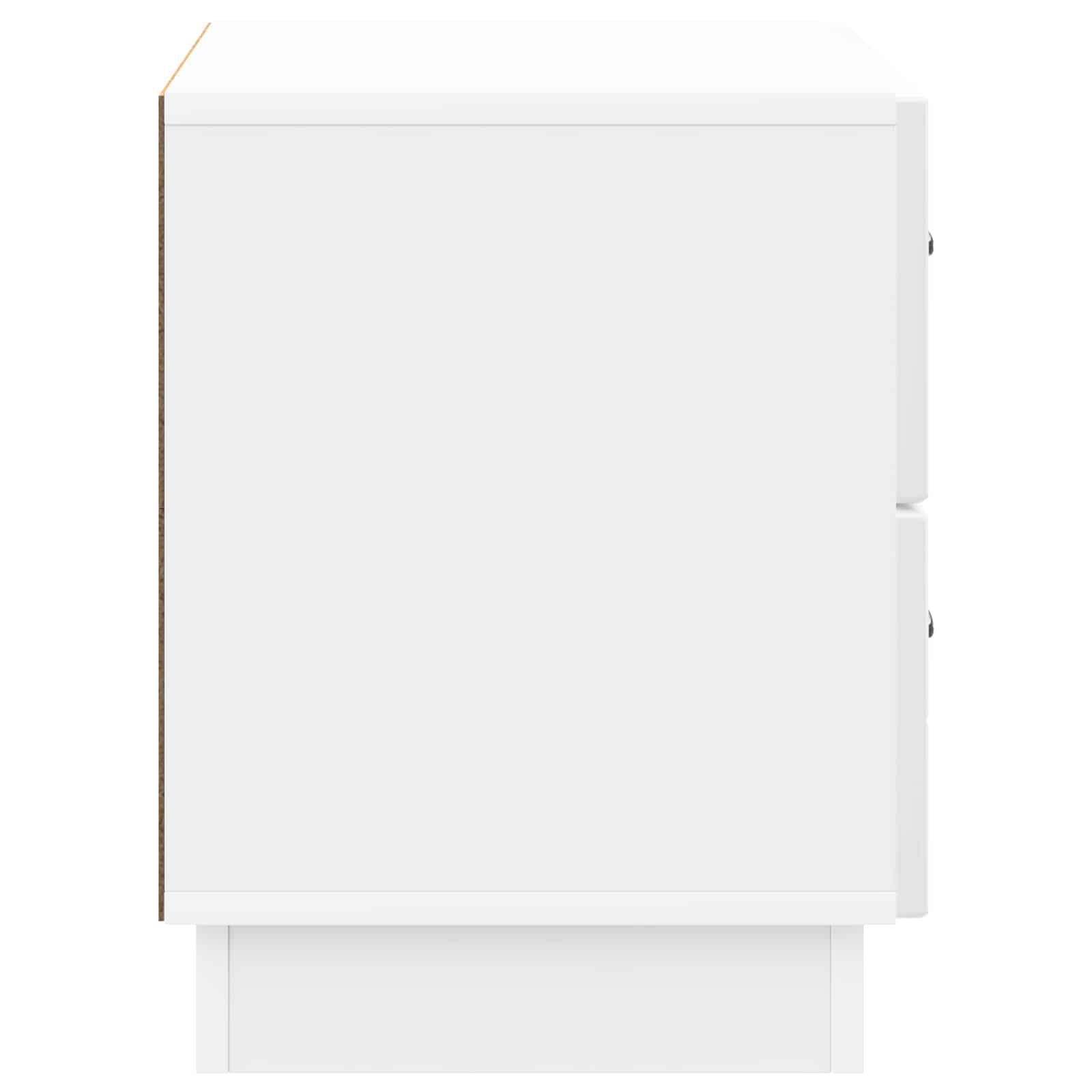 Armadio da Notte con cassetto Bianco Lucido 62 x 34,5 x 44,5 cm