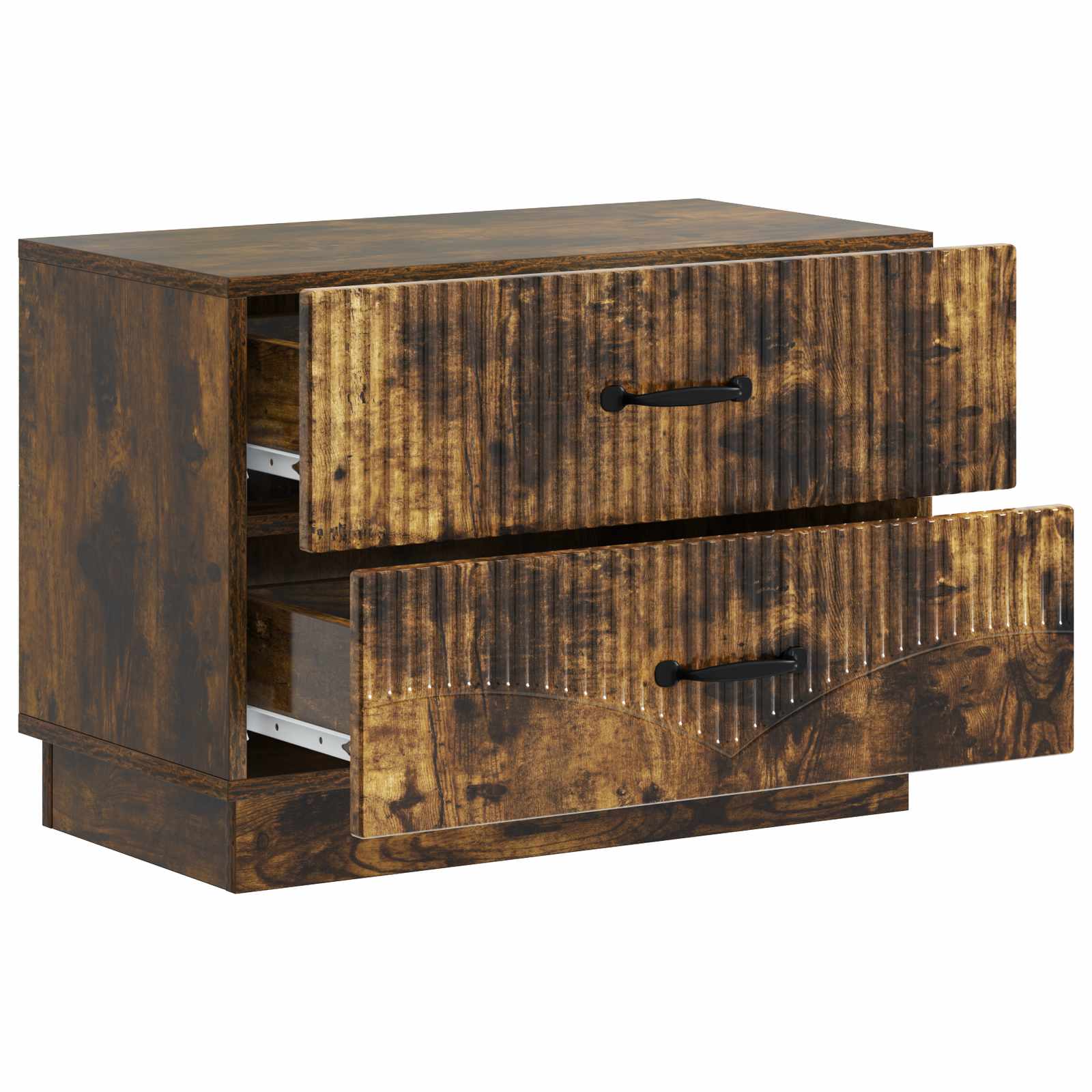 Armadio da Notte con cassetto Rovere Fumo 62 x 34,5 x 44,5 cm