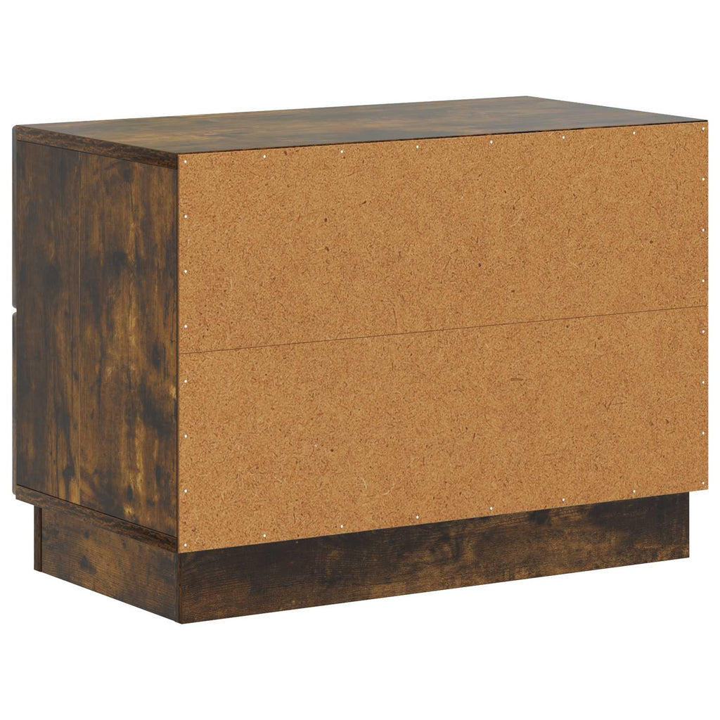 Armadio da Notte con cassetto Rovere Fumo 62 x 34,5 x 44,5 cm