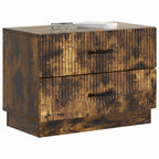 Armadio da Notte con cassetto Rovere Fumo 62 x 34,5 x 44,5 cm