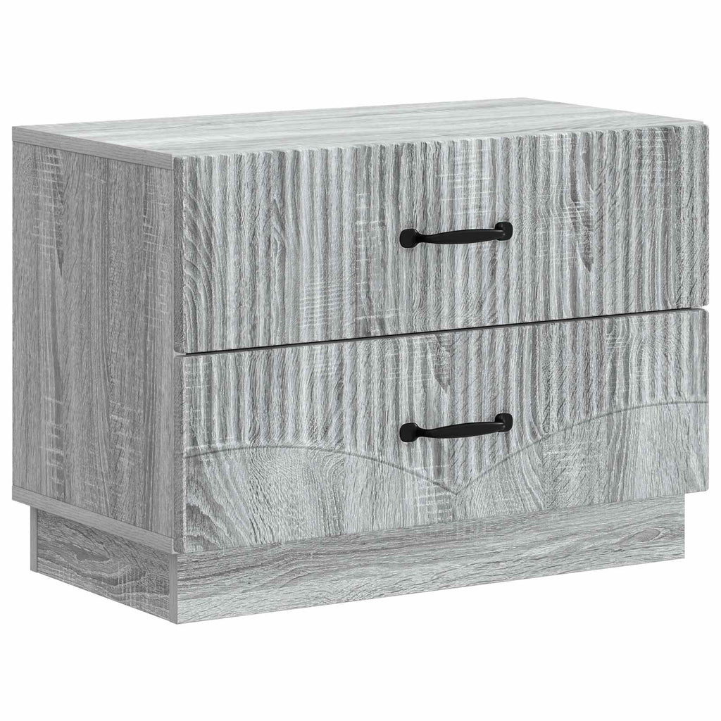 Armadio da Notte con cassetto Grigio Sonoma 62 x 34,5 x 44,5 cm