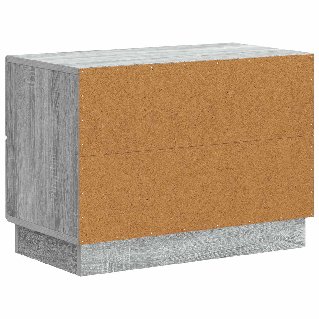 Armadio da Notte con cassetto Grigio Sonoma 62 x 34,5 x 44,5 cm