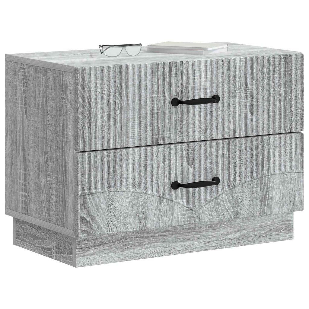 Armadio da Notte con cassetto Grigio Sonoma 62 x 34,5 x 44,5 cm