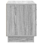 Armadio da Notte con cassetto Grigio Sonoma 62 x 34,5 x 44,5 cm