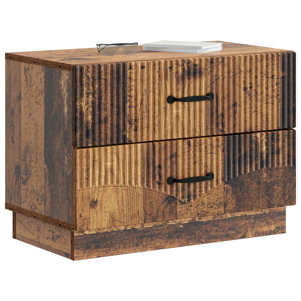 Armadio da Notte con cassetto Legno antico 62 x 34,5 x 44,5 cm