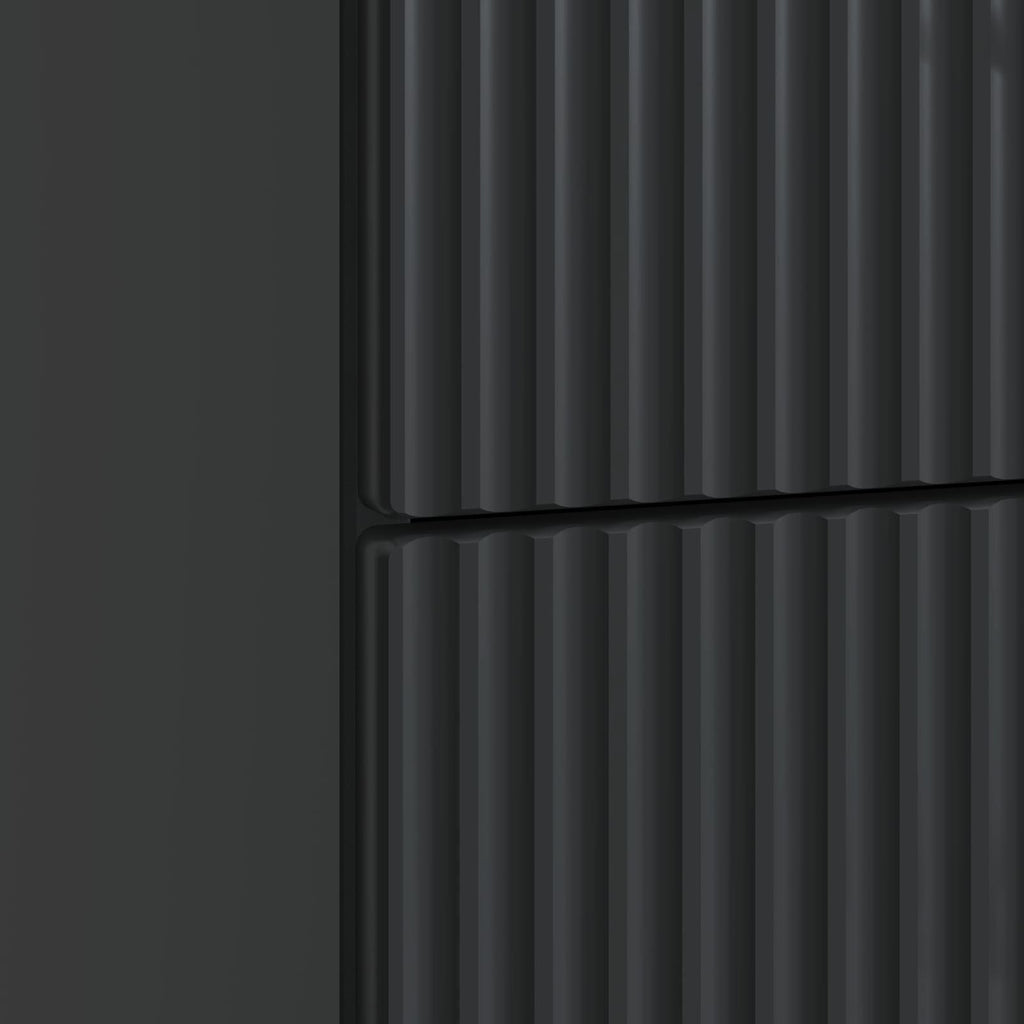 Armadio da Notte Nero 43 x 41 x 63,5 cm Legno ingegnerizzato