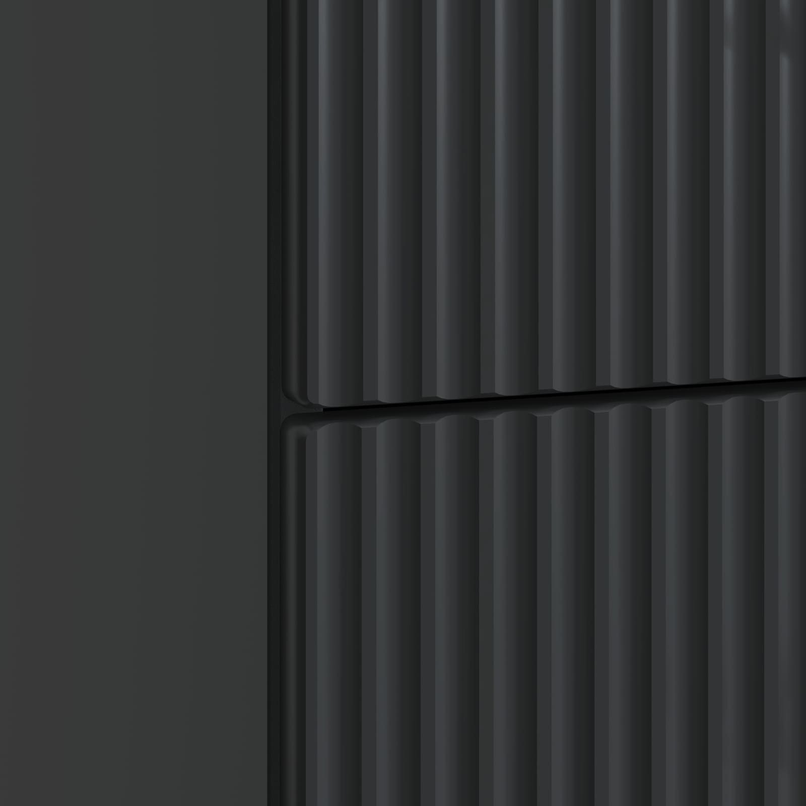 Armadio da Notte Nero 43 x 41 x 63,5 cm Legno ingegnerizzato