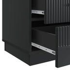 Armadio da Notte Nero 43 x 41 x 63,5 cm Legno ingegnerizzato