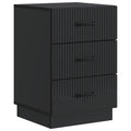 Armadio da Notte Nero 43 x 41 x 63,5 cm Legno ingegnerizzato