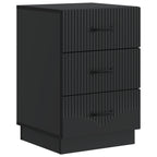Armadio da Notte Nero 43 x 41 x 63,5 cm Legno ingegnerizzato
