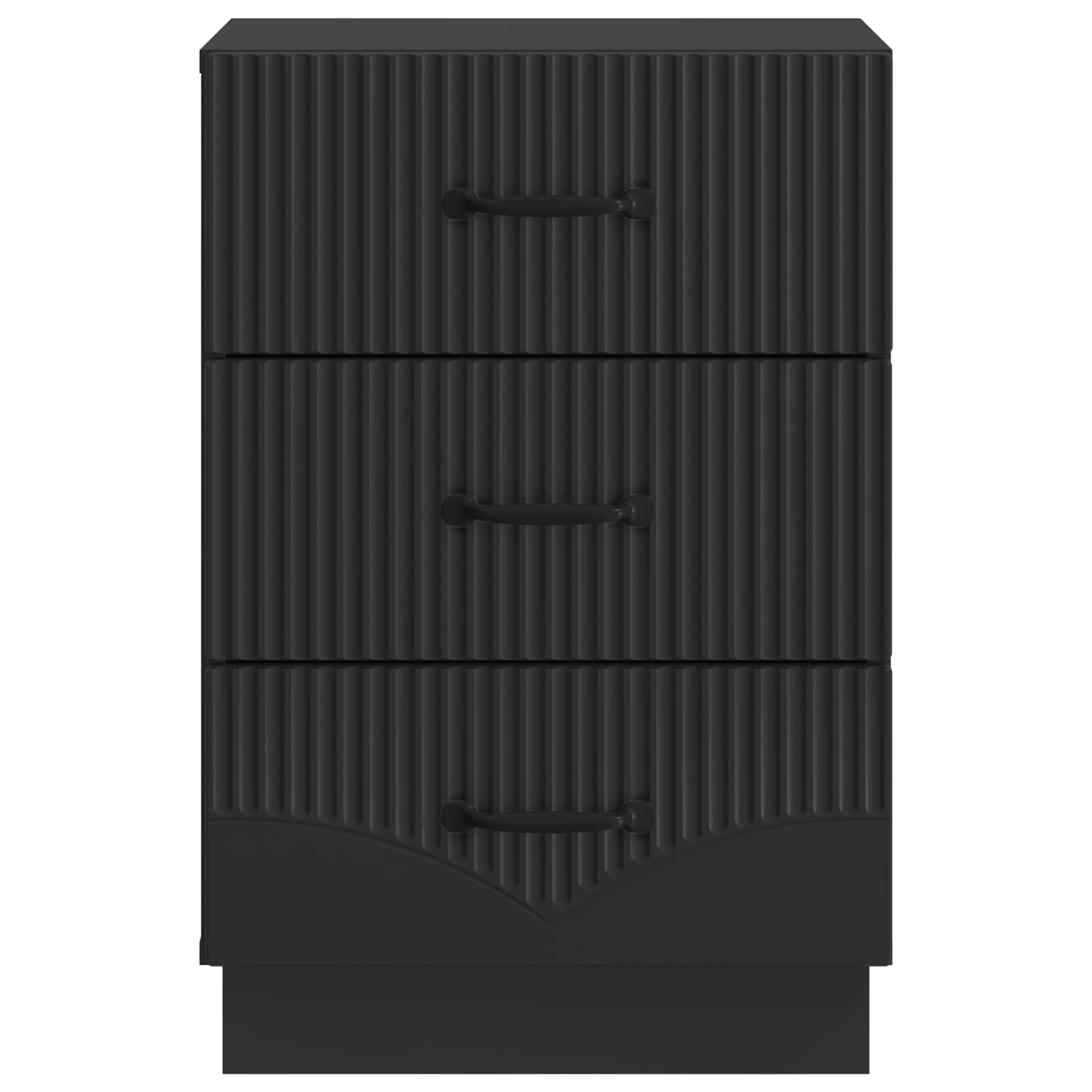 Armadio da Notte Nero 43 x 41 x 63,5 cm Legno ingegnerizzato