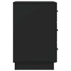 Armadio da Notte Nero 43 x 41 x 63,5 cm Legno ingegnerizzato