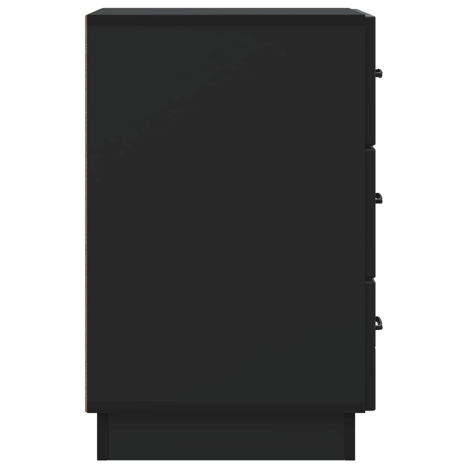 Armadio da Notte Nero 43 x 41 x 63,5 cm Legno ingegnerizzato