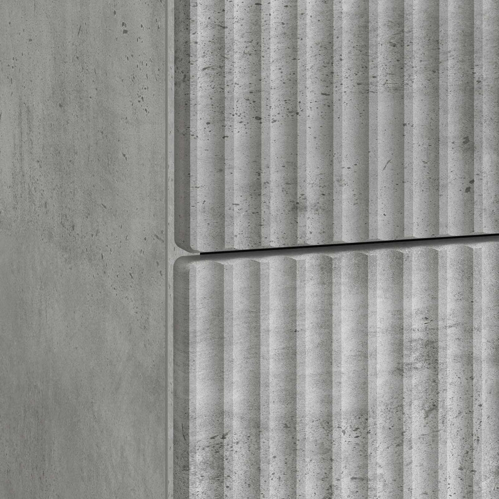 Armadio da Notte con cassetto Grigio Cemento 43 x 41 x 63,5 cm