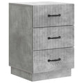 Armadio da Notte con cassetto Grigio Cemento 43 x 41 x 63,5 cm