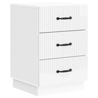 Armadio da Notte con cassetto Bianco Lucido 43 x 41 x 63,5 cm