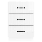 Armadio da Notte con cassetto Bianco Lucido 43 x 41 x 63,5 cm