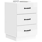 Armadio da Notte con cassetto Bianco Lucido 43 x 41 x 63,5 cm