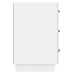 Armadio da Notte con cassetto Bianco Lucido 43 x 41 x 63,5 cm