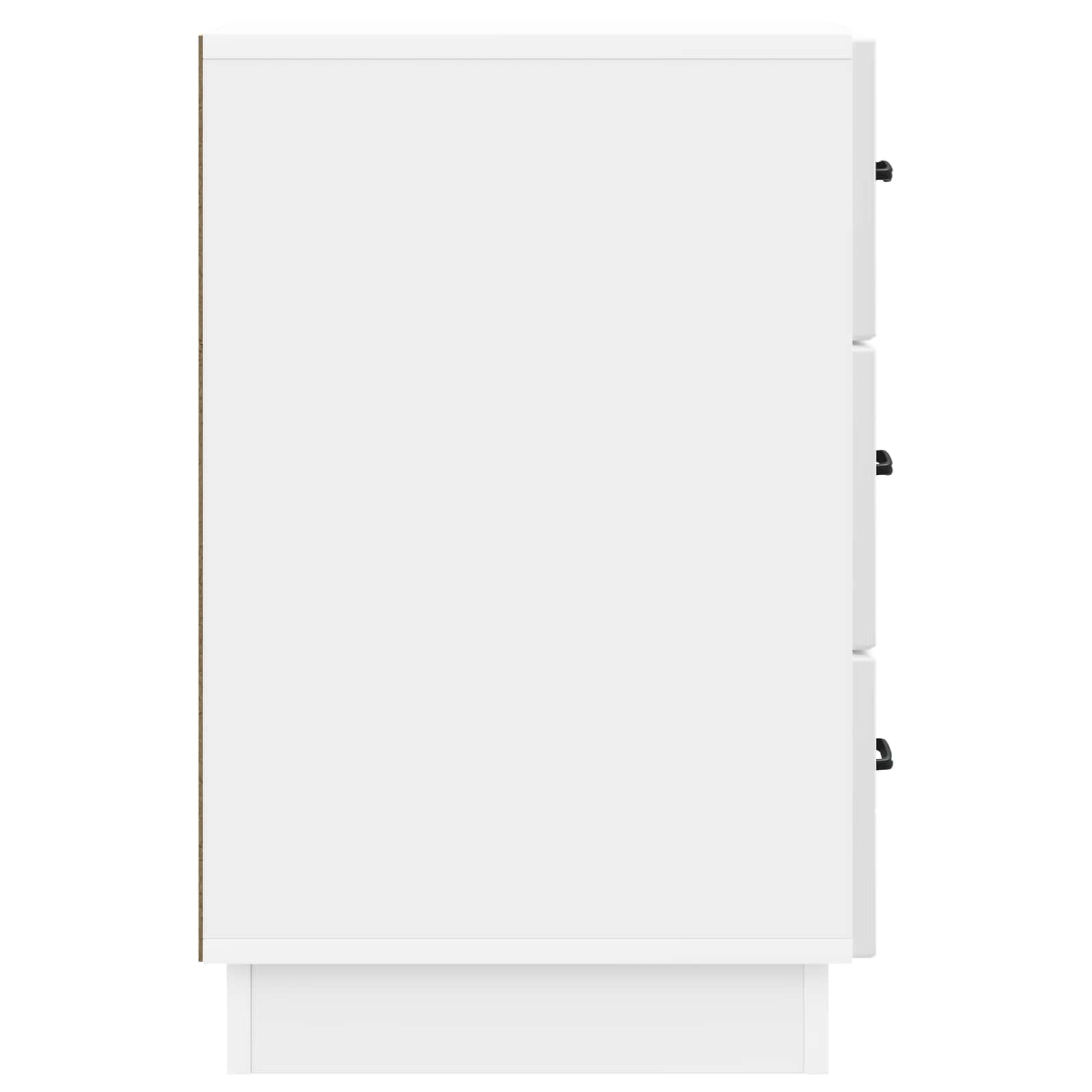 Armadio da Notte con cassetto Bianco Lucido 43 x 41 x 63,5 cm