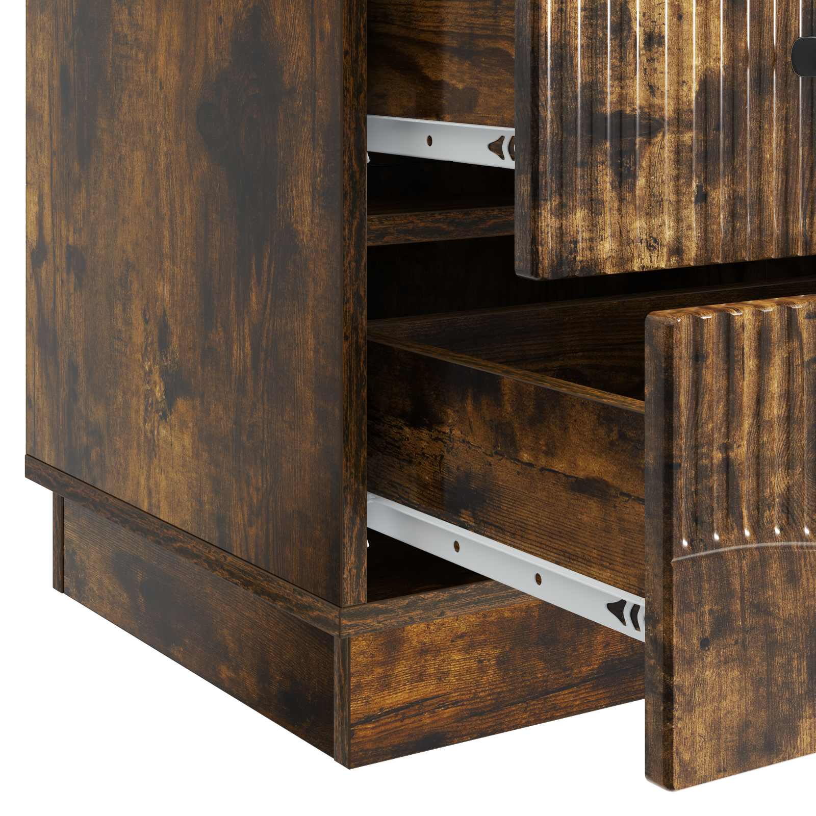 Armadio da Notte con cassetto Rovere Fumo 43 x 41 x 63,5 cm