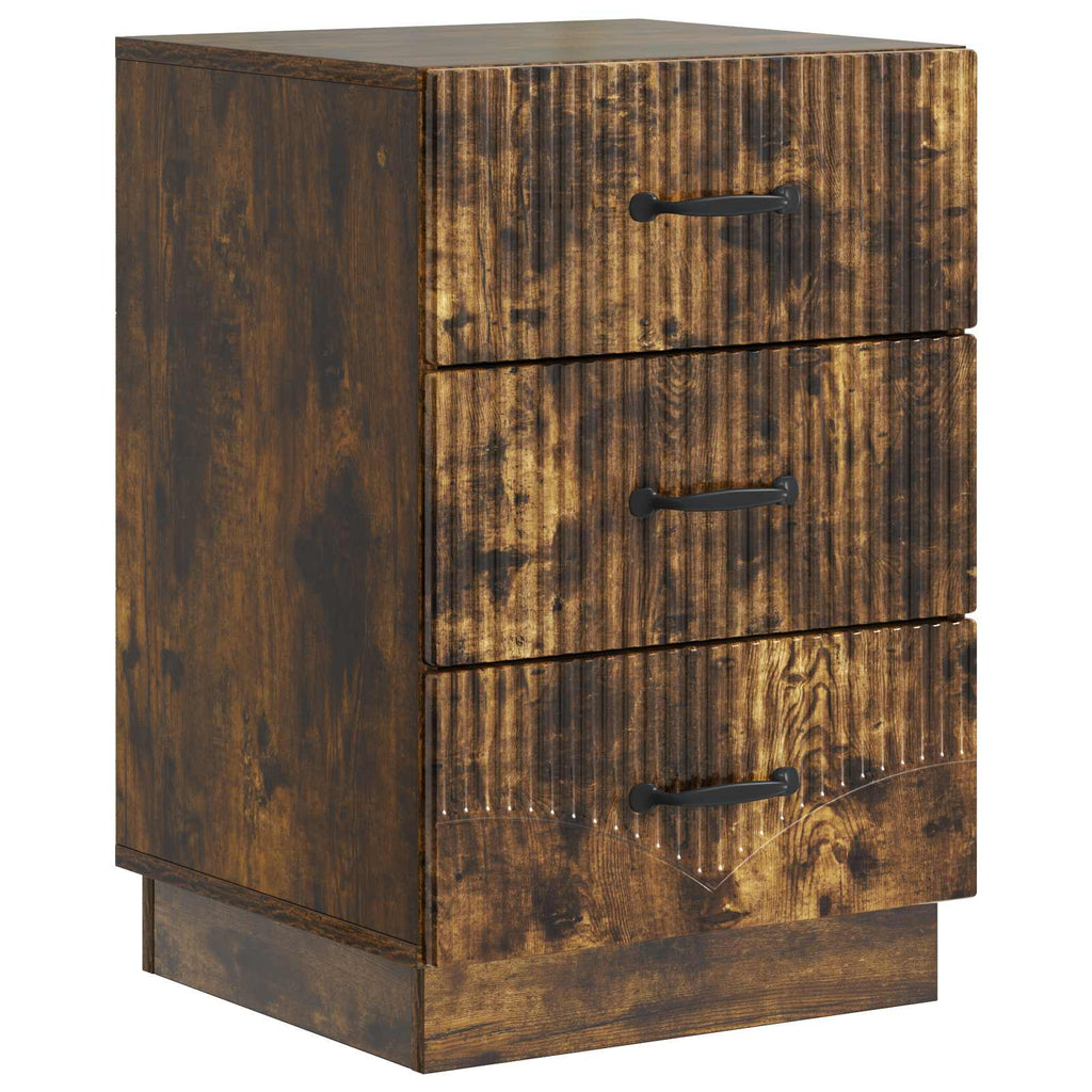 Armadio da Notte con cassetto Rovere Fumo 43 x 41 x 63,5 cm