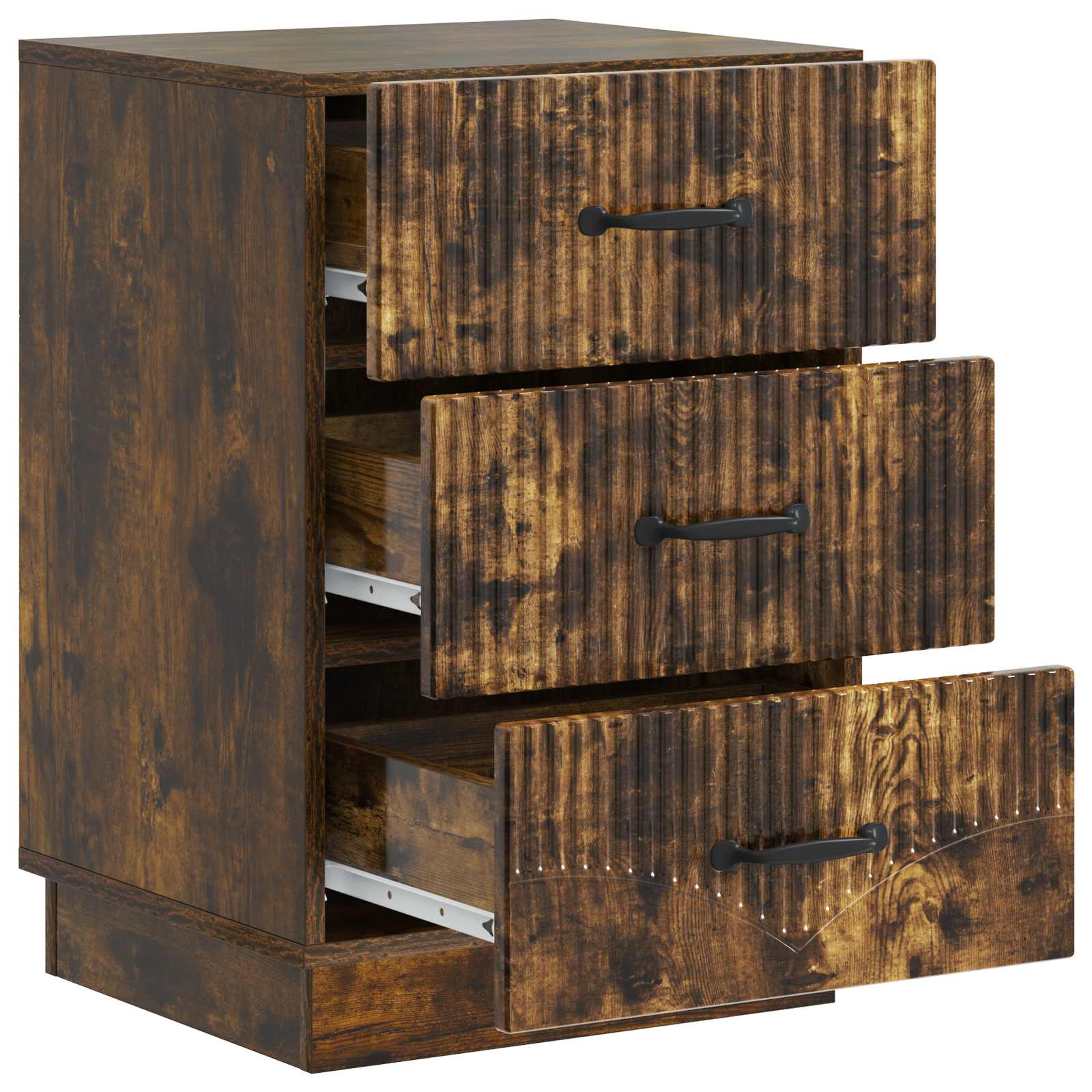 Armadio da Notte con cassetto Rovere Fumo 43 x 41 x 63,5 cm