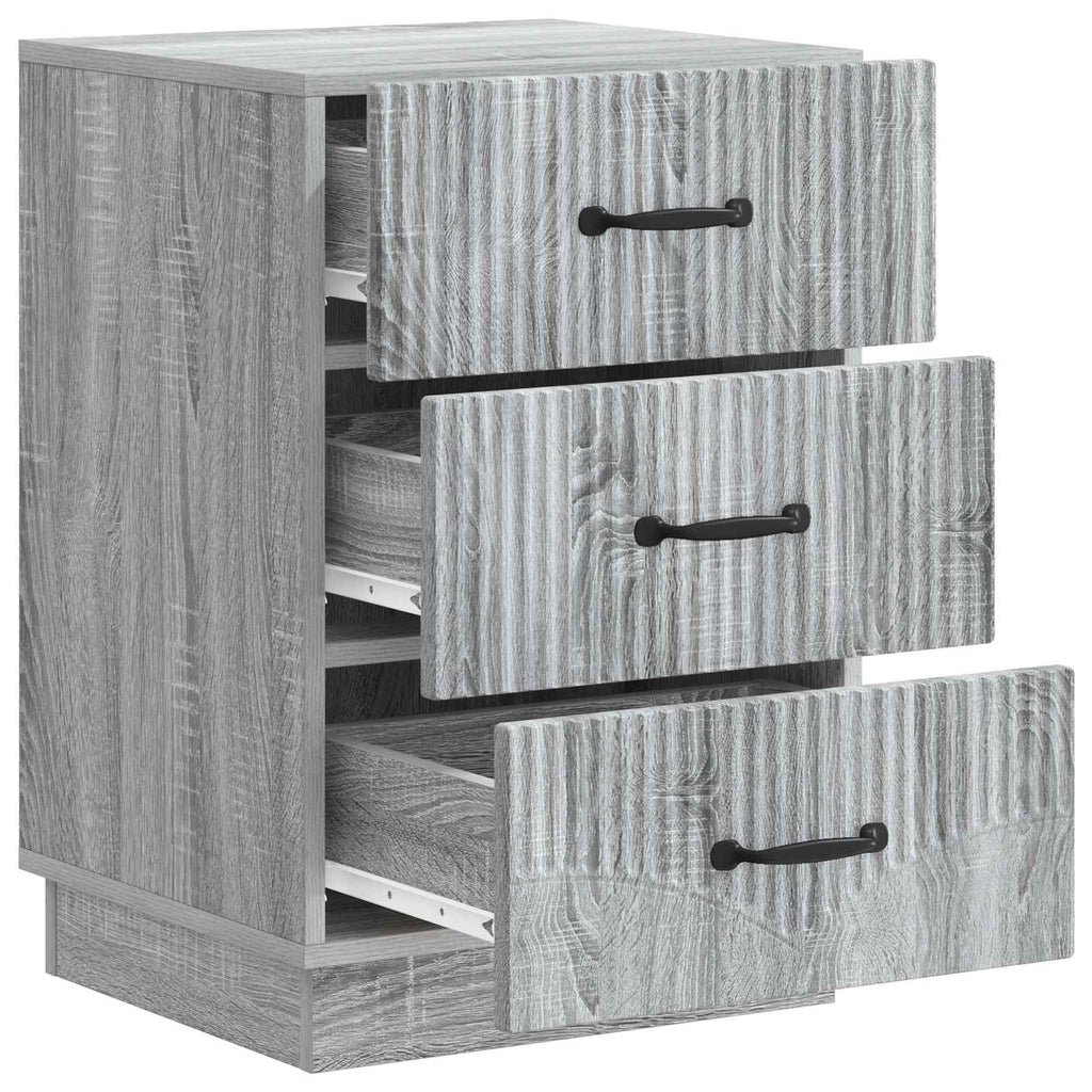 Armadio da Notte con cassetto Grigio Sonoma 43 x 41 x 63,5 cm