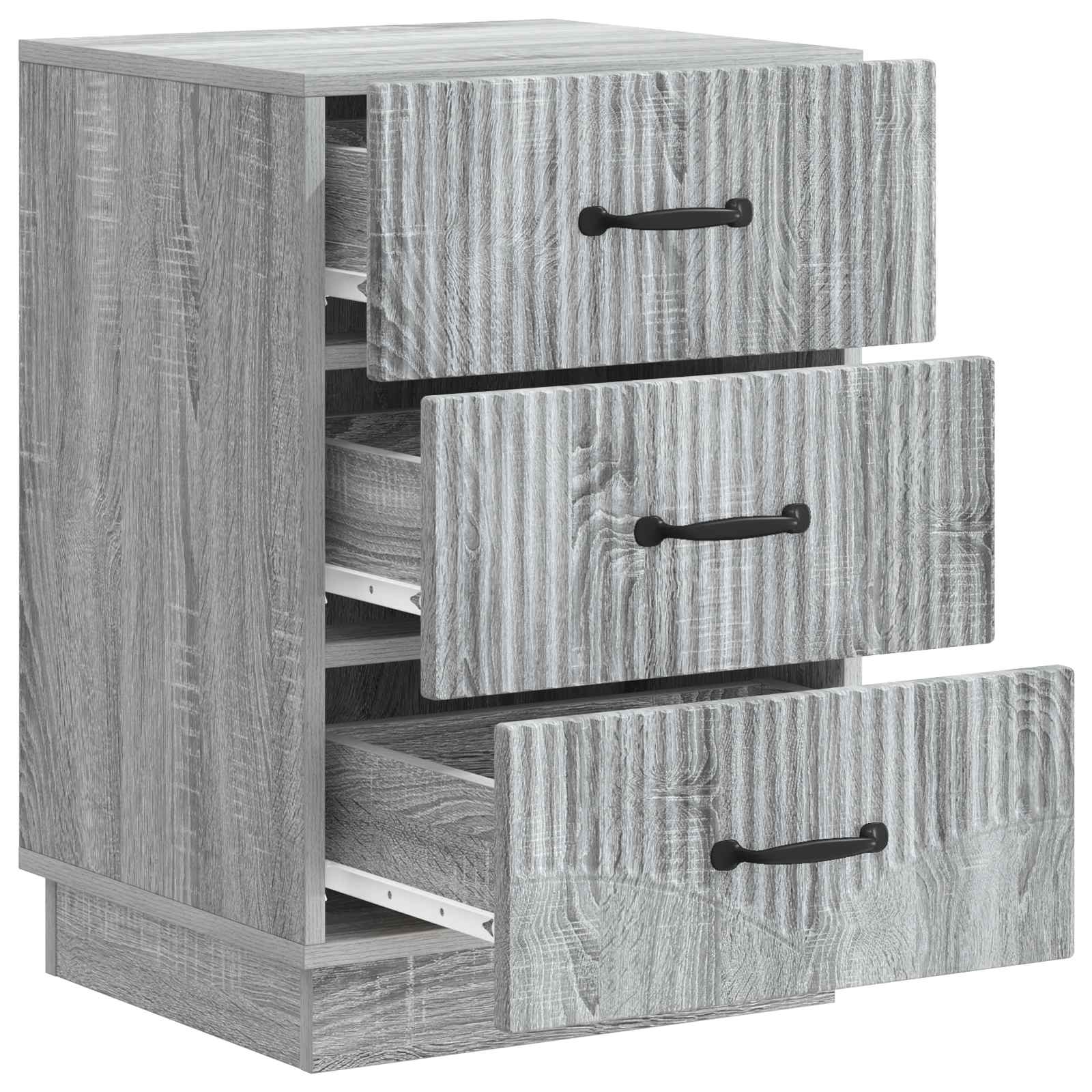 Armadio da Notte con cassetto Grigio Sonoma 43 x 41 x 63,5 cm