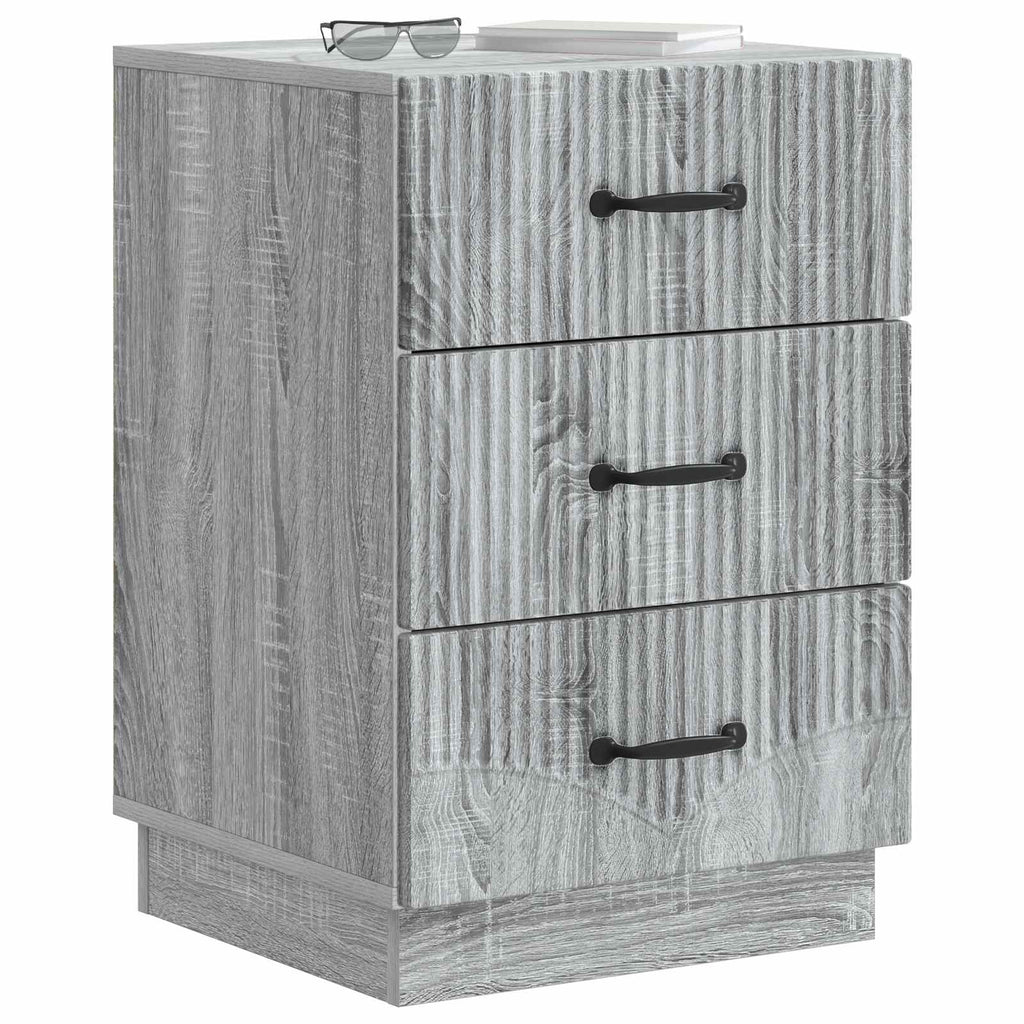 Armadio da Notte con cassetto Grigio Sonoma 43 x 41 x 63,5 cm