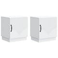 Comodino 2 pcs Bianco 43 x 34,5 x 47 cm Legno ingegnerizzato