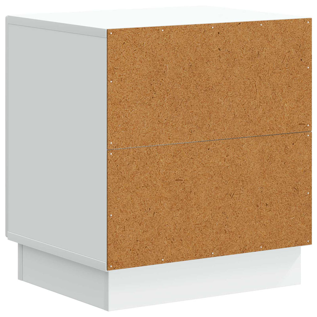 Comodino 2 pcs Bianco 43 x 34,5 x 47 cm Legno ingegnerizzato