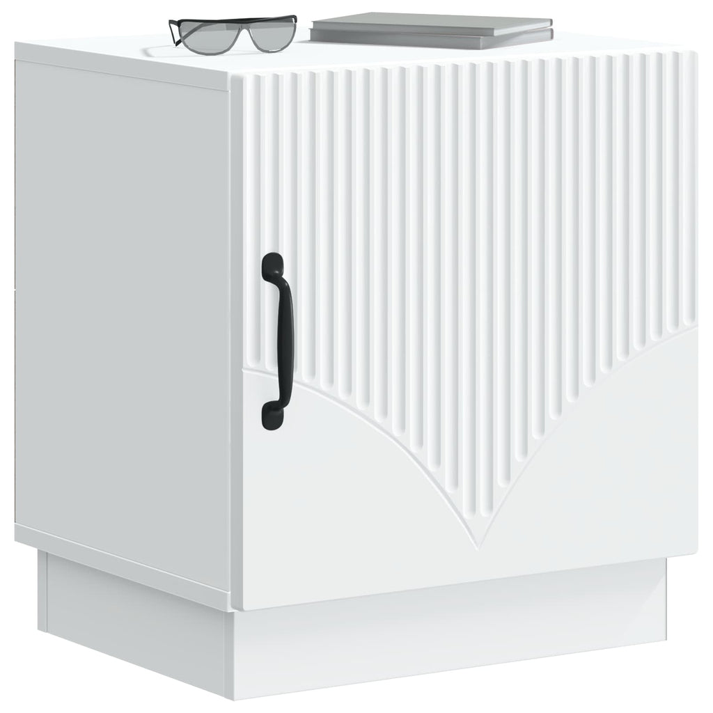 Comodino 2 pcs Bianco 43 x 34,5 x 47 cm Legno ingegnerizzato