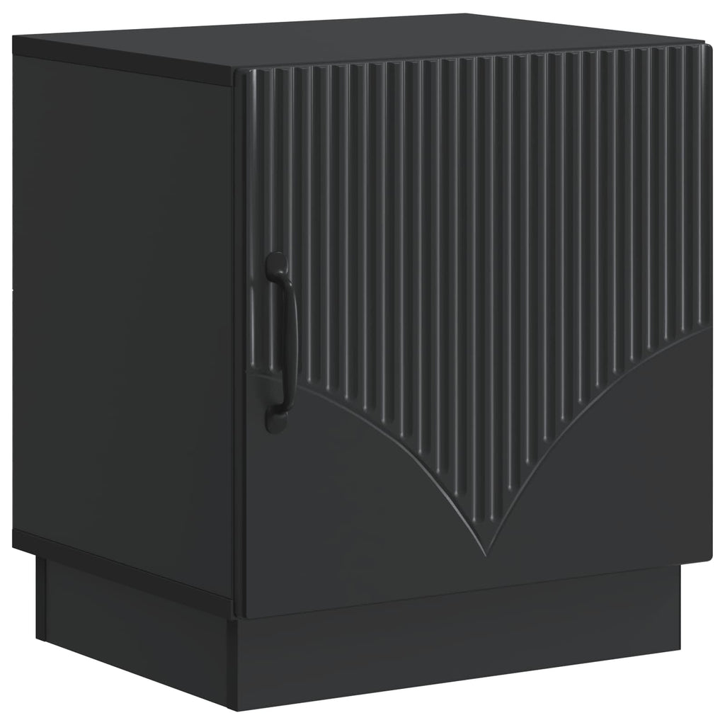 Comodino Nero 43 x 34,5 x 47 cm Legno ingegnerizzato