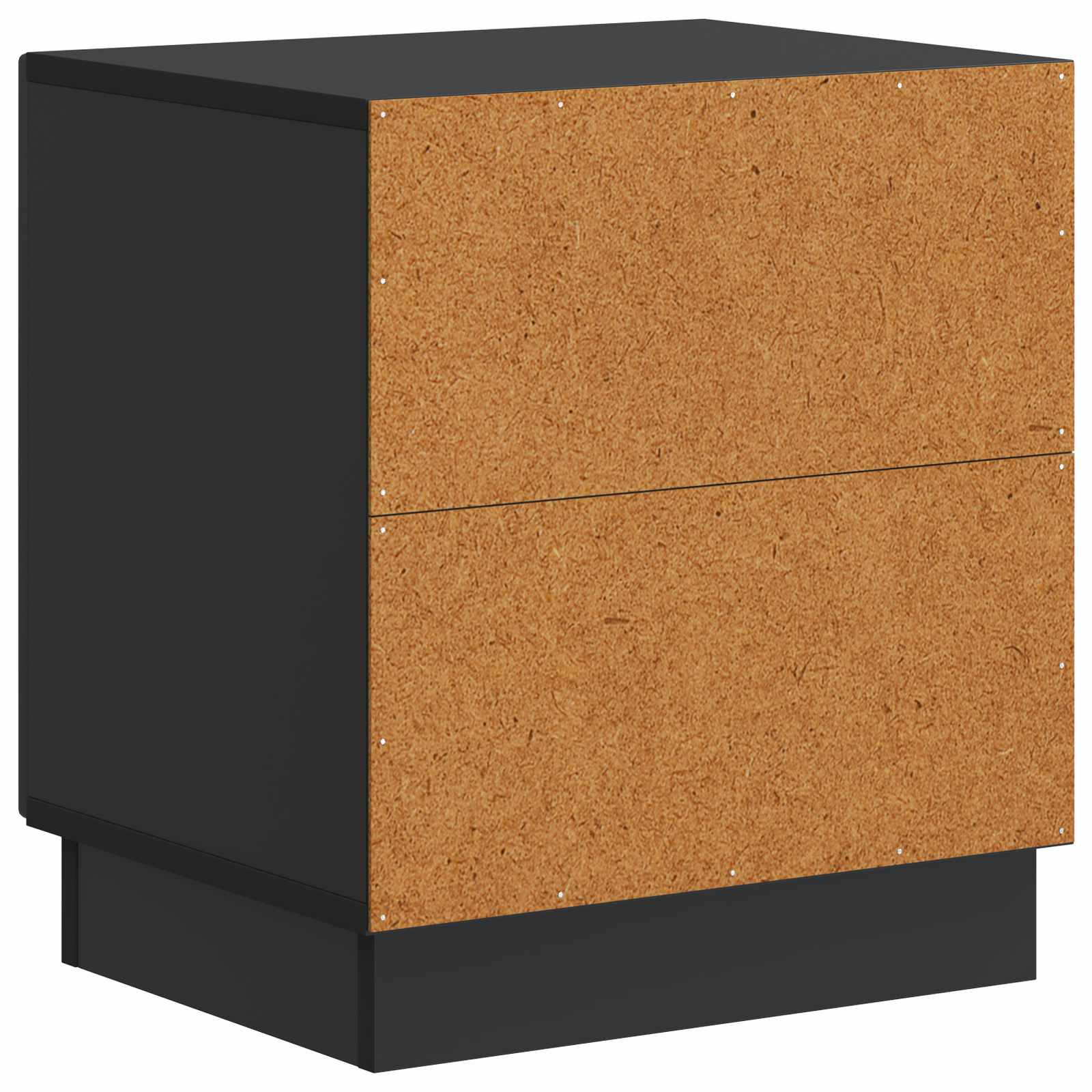 Comodino Nero 43 x 34,5 x 47 cm Legno ingegnerizzato
