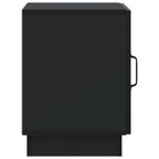 Comodino Nero 43 x 34,5 x 47 cm Legno ingegnerizzato