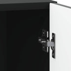 Comodino 2 pcs Nero 43 x 34,5 x 47 cm Legno ingegnerizzato
