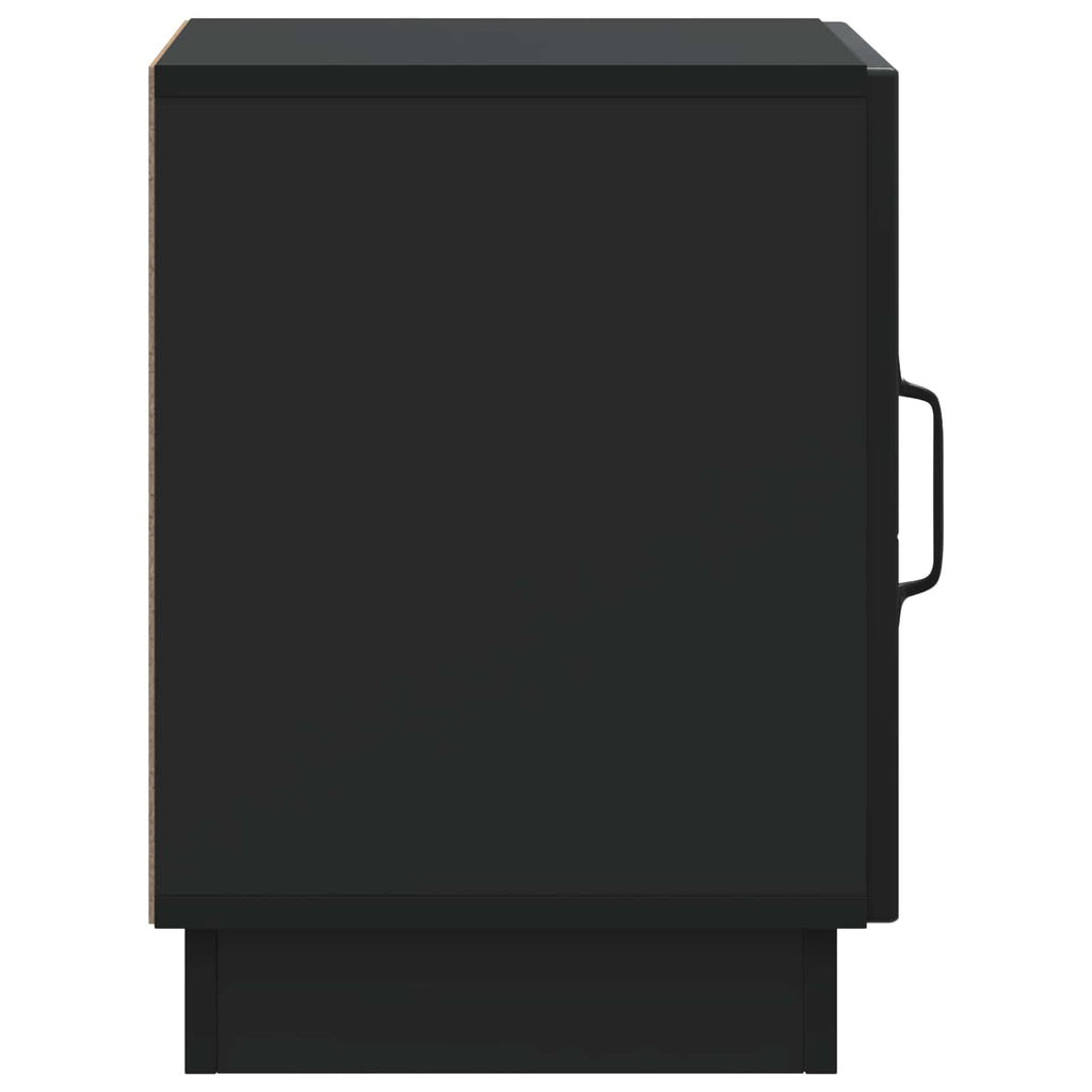 Comodino 2 pcs Nero 43 x 34,5 x 47 cm Legno ingegnerizzato