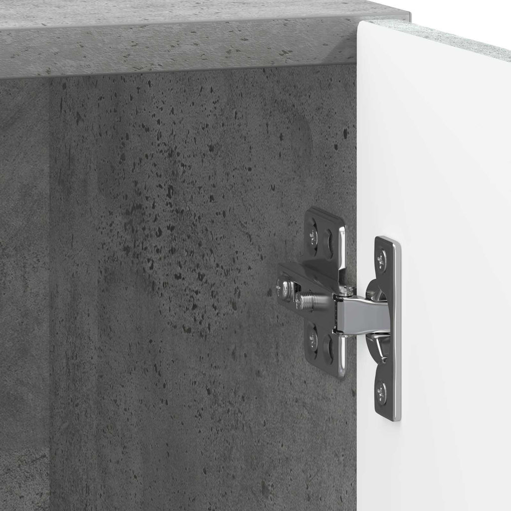 Comodino 2 pcs Grigio Concretè 43 x 34,5 x 47 cm