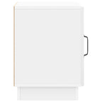 Comodino Bianco Lucido 43 x 34,5 x 47 cm Legno ingegnerizzato