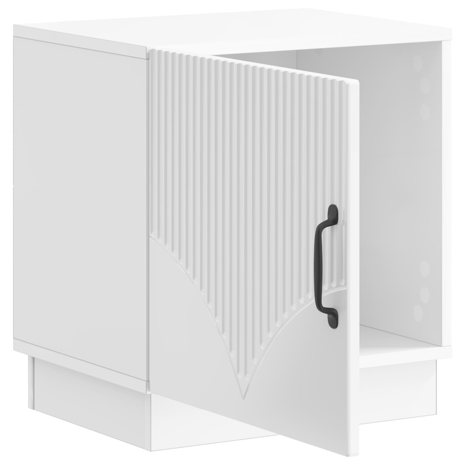 Comodino 2 pcs Bianco Lucido 43 x 34,5 x 47 cm