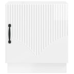 Comodino 2 pcs Bianco Lucido 43 x 34,5 x 47 cm