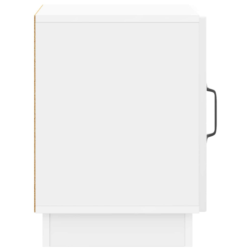 Comodino 2 pcs Bianco Lucido 43 x 34,5 x 47 cm