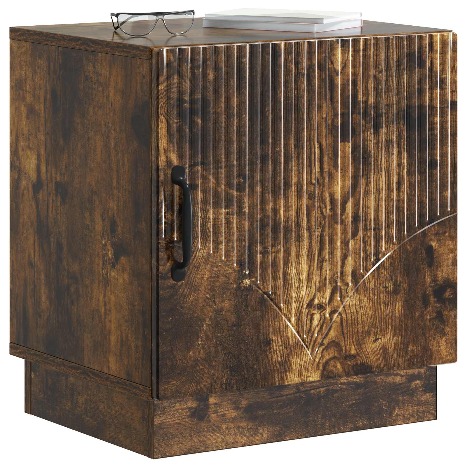 Comodino Rovere Fumo 43 x 34,5 x 47 cm Legno ingegnerizzato
