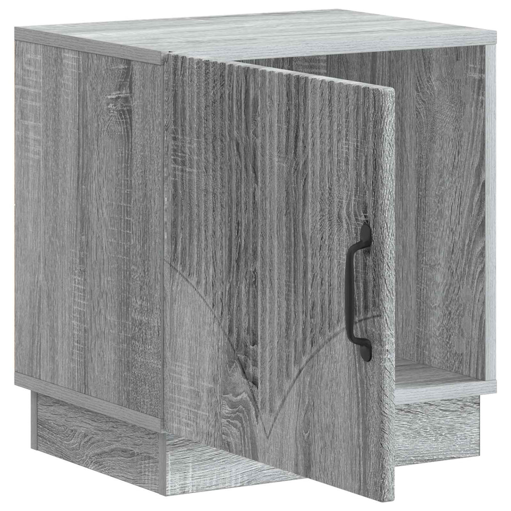 Comodino Sonoma grigio 43 x 34,5 x 47 cm Legno ingegnerizzato